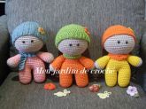 Três Marias bonecas em crochê